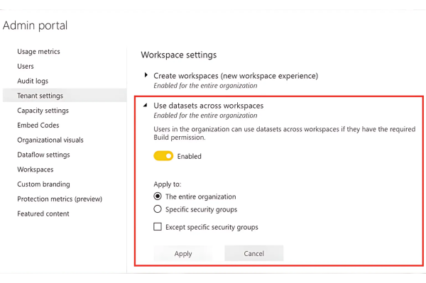 MS Fabric Admin Portal